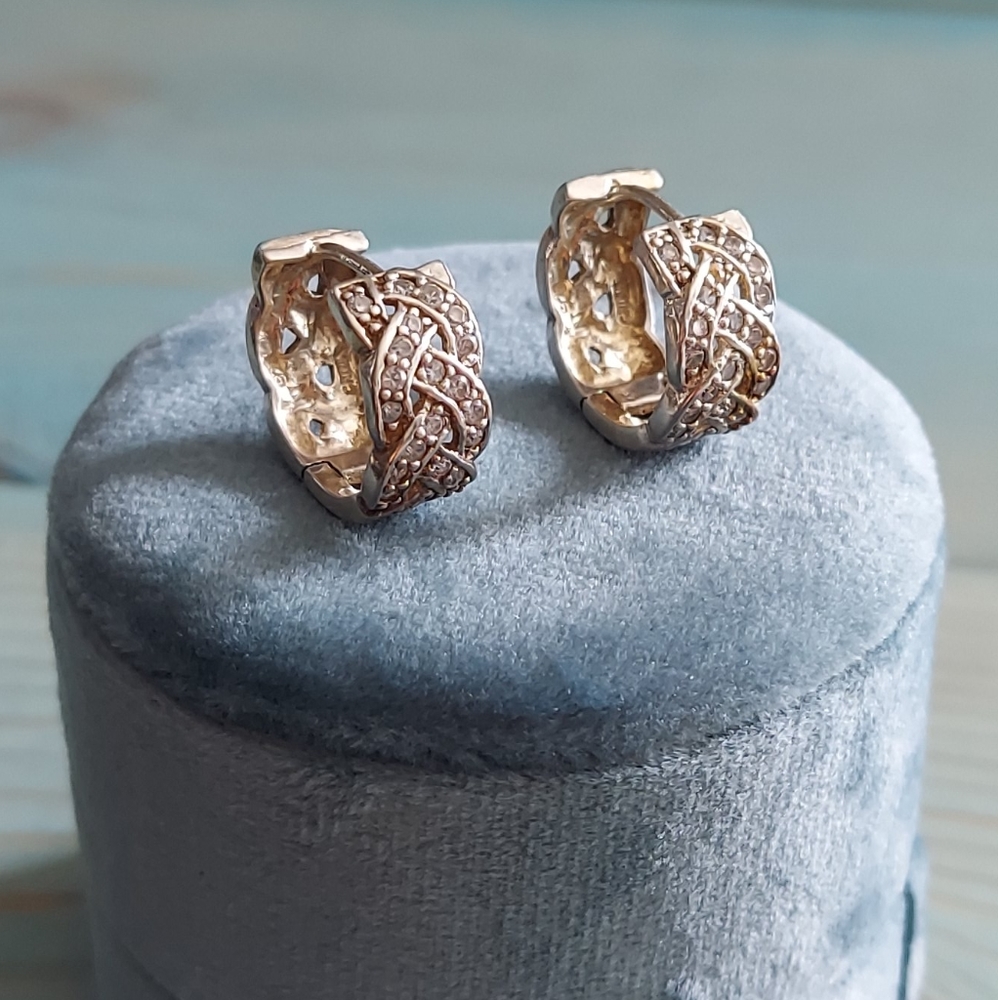 Chunky Sterling Silver Braided Hoops